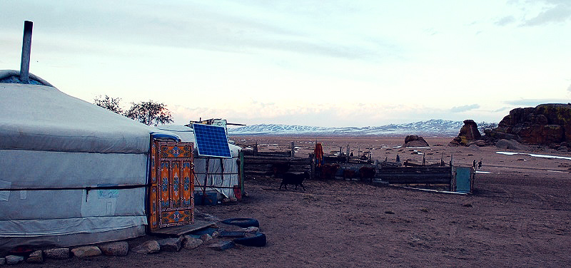 Photo1 small solar panel in remote Mongolia – photo courtesy of Jonathan Frank_01