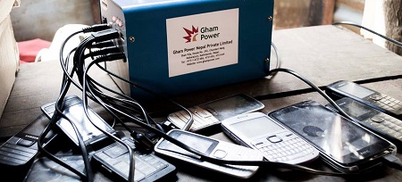 charging phones solar power Nepal earthquake