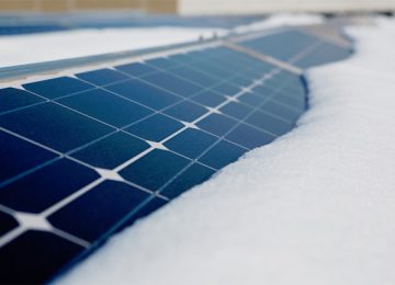 University of Michigan developed an inexpensive, clear coating that reduces snow and ice accumulation on solar panels