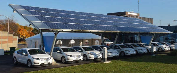 solar power car port