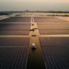 A-boat-navigates-the-Huainan-solar-farm