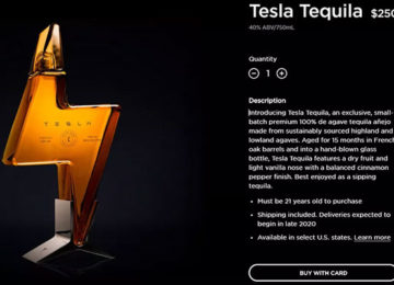 Tesla released a branded tequila that costs about as much as you’d expect. It’s already sold out!