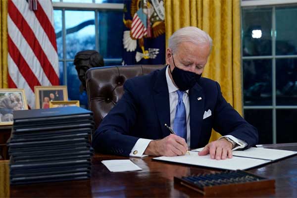 U.S.-President-Joe-Biden-signed-15-executive-actions-shortly-after-being-sworn-on-Wednesday