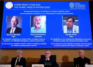 Nobel Prize for Physics goes to three scientists whose work and models improved our understanding of climate change