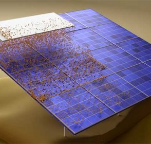 Dust on solar panels pose a major problem, but washing the panels uses huge amounts of water — MIT has a solution