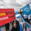 Uighur-women-gather-outside-the-Chinese-consulate