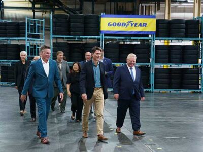 Canadian-Prime-Minister-Justin-Trudeau-and-Ontario-Premier-Doug-Ford-tour-Goodyear-Napanee-facility