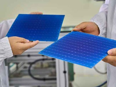 The-research-team-is-inspecting-the-quality-of-the-fabricated-silicon-heterojunction-solar-cells